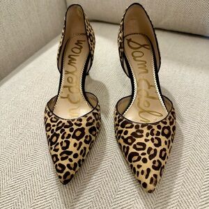 Sam Edelman Tan Leopard Print Heels